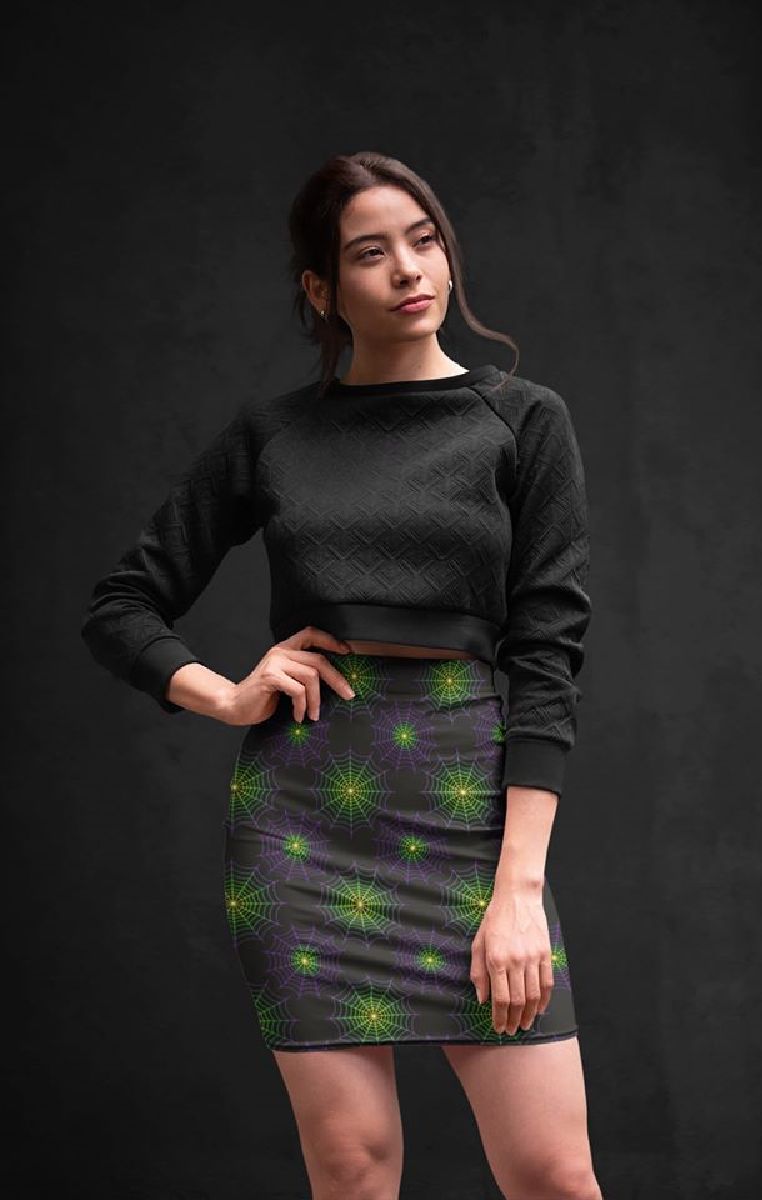 Wicked Web Pencil Skirt