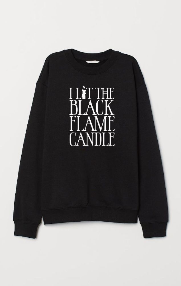Black Flame Candle Sweatshirt