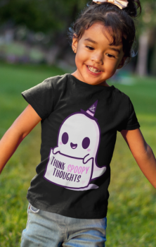 Think Spoopy Thoughts Kids Tshirt