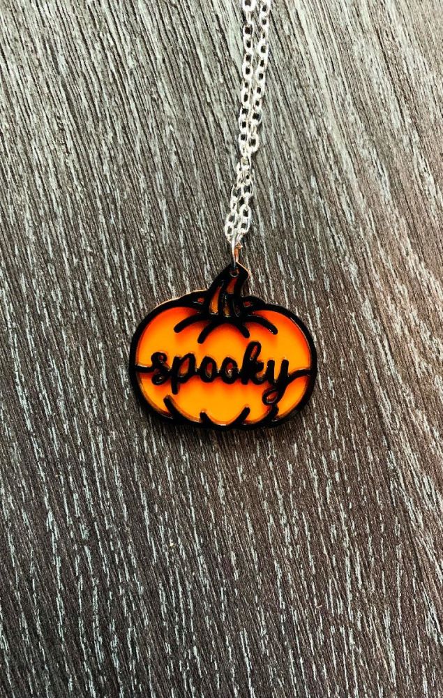Spooky Pumpkin Necklace