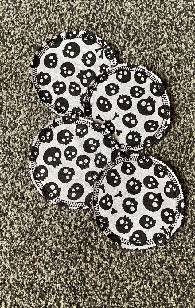 Skull Face Wipes Set Of 4 