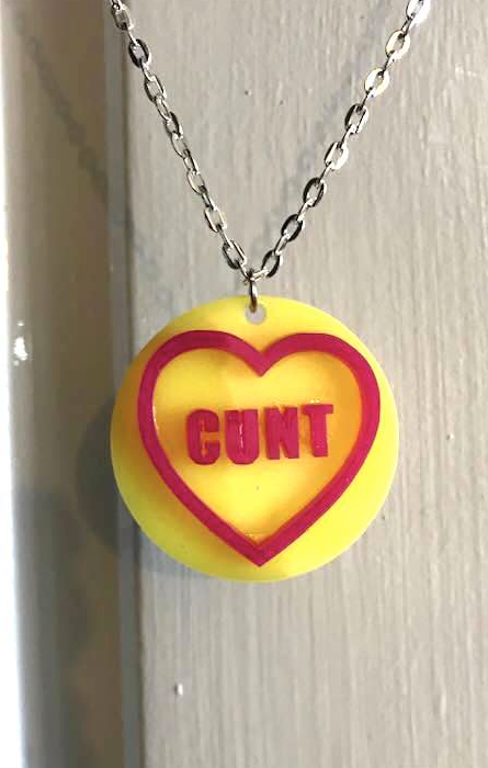 Cunt Love Heart Necklace