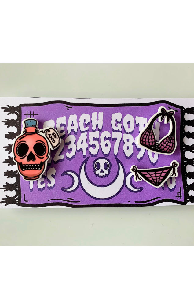 Beach Goth Pin Set