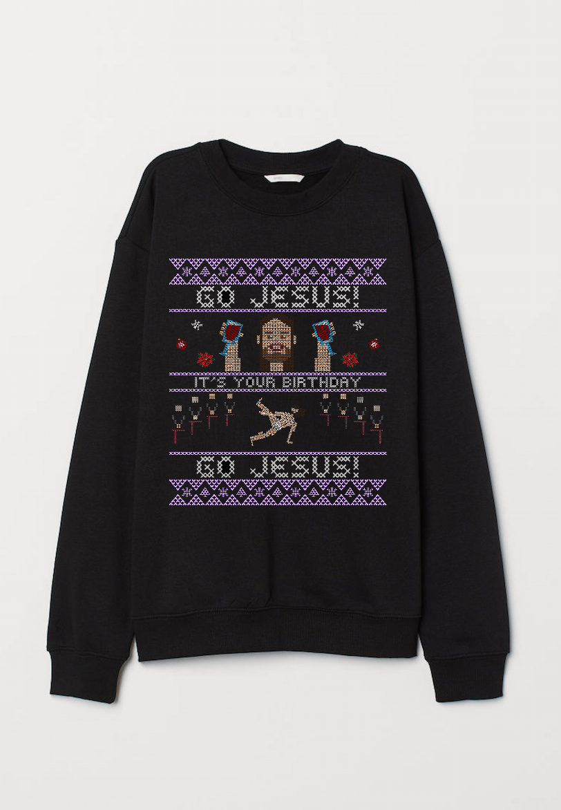 Go Jesus Christmas Sweatshirt