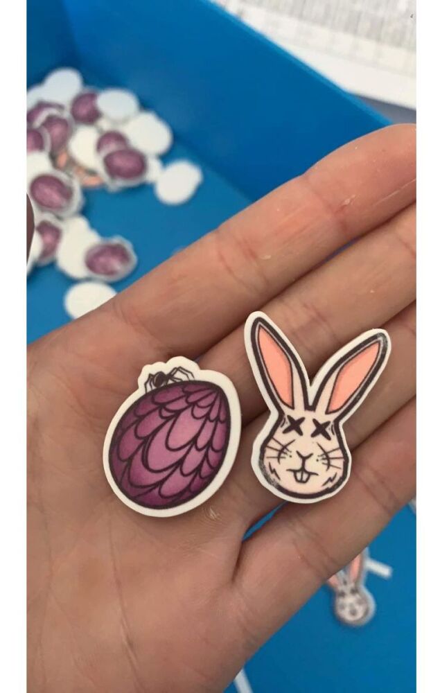 Creepy Easter  Pin Set