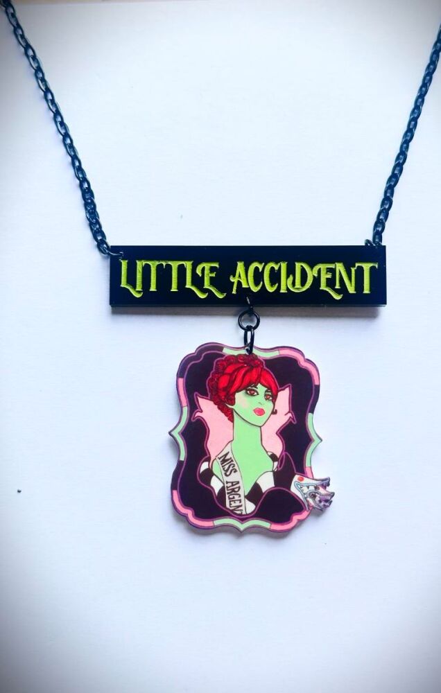 Little Accident Quote Necklace