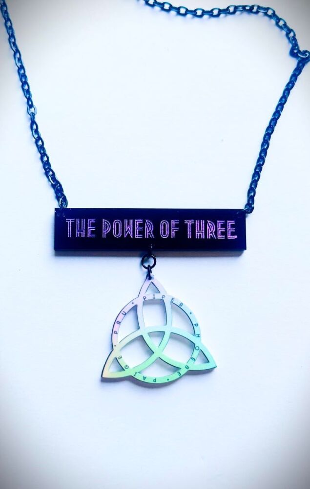 Power Of Three Quote Necklace