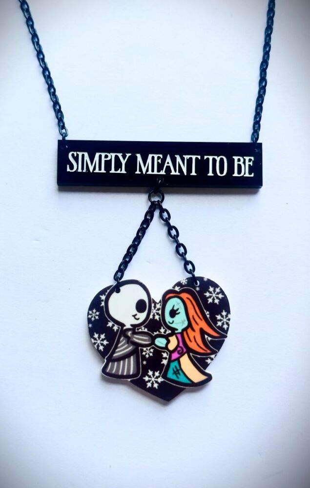Simply Meant To Be Quote Necklace