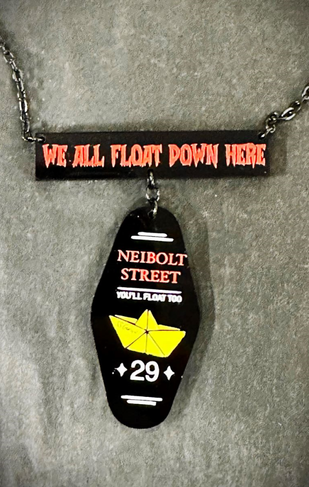 We All Float Down Here IT Key Fob Necklace