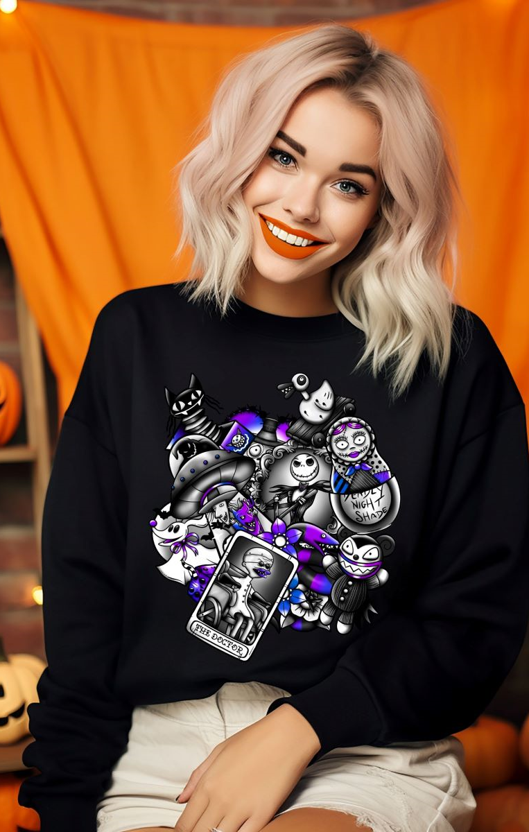 NBC Tattoo Mix Purple Sweatshirt