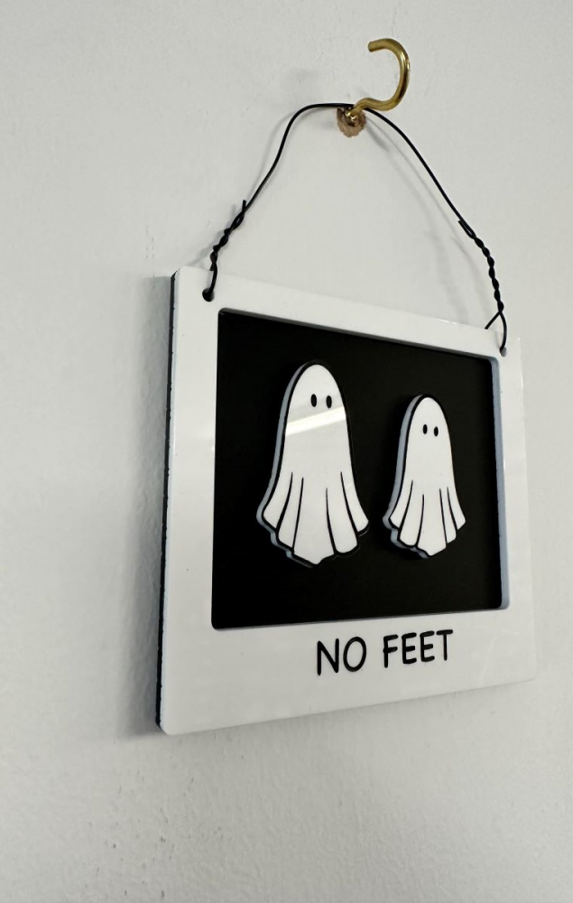 No Feet Layered Acrylic Sign