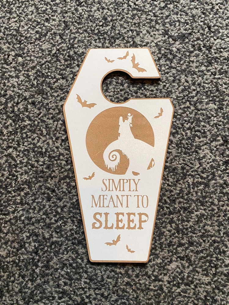 Simply Meant To Sleep Door Hanger