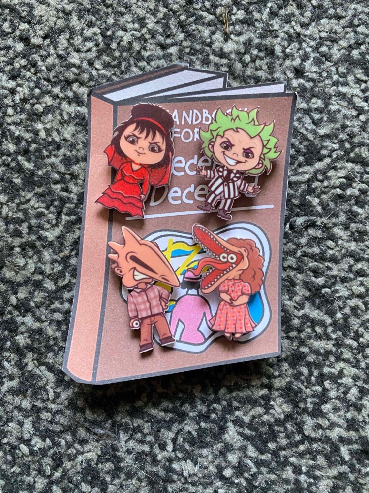Beetlejuice 4 Badge Set