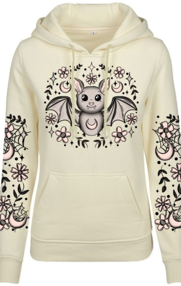 Floral Bat Hoodie