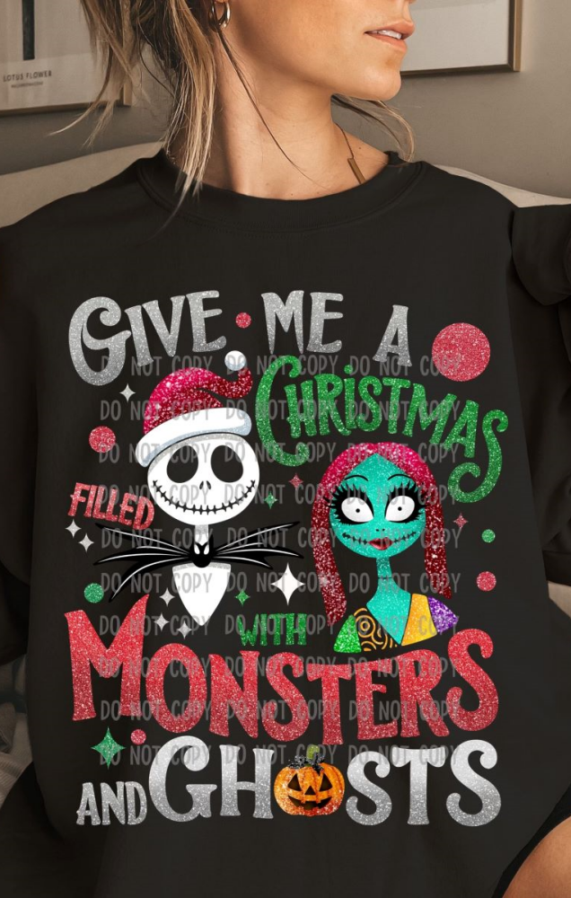 Monsters & Ghosts Christmas Hoodie (Christmas)