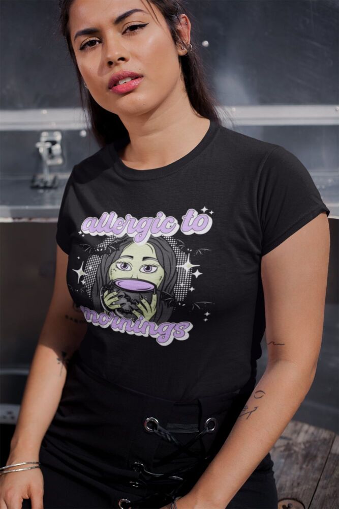 Allergic To Mornings T Shirt