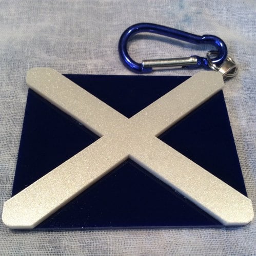 Saltire Bag Charm Fridge Magnet Scotland