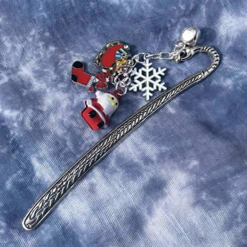 Santa Bookmark Christmas Charms