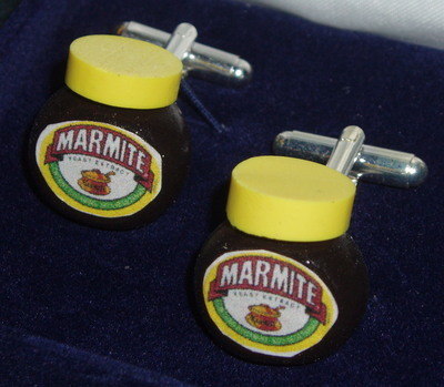 Marmite Jar Cufflinks Weddings Anniversaries Birthdays Gift