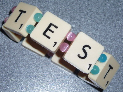 Scrabble Bracelet 8 Tile Word All Letters J K Name Personalised