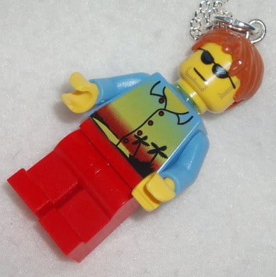 Lego MiniFigure Pendant Beach Boy