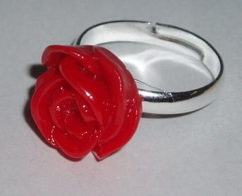Rose Ring Red Adjustable Childs