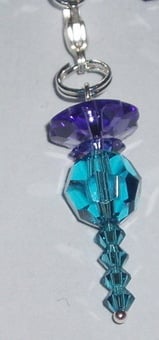 Thistle Charm Swarovski Crystal Handmade Sabo Links