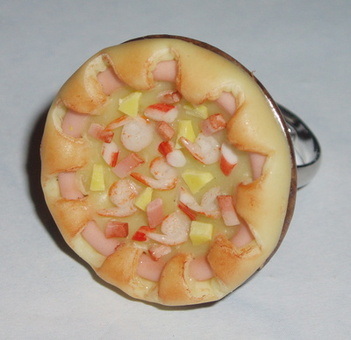 Pizza Ring Sea Food Plate Handmade Adjustable