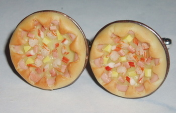 Pizza Cufflinks Seafood Plate Food Oven