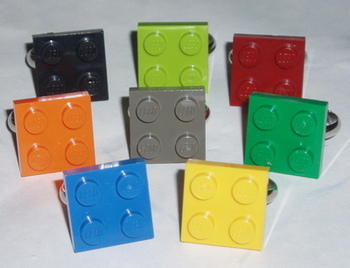 Lego Ring 2x2 Plate Geek Retro Swarovski