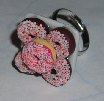 Donut Ring Candy Sprinkles Donuts Doughnut Plate Adjustable