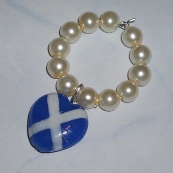 Saltire Wineglass Marker Charm