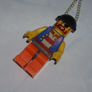 Lego MiniFigure Pendant Pirate