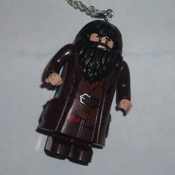 Lego MiniFigure Pendant Harry Potter Hagrid Geek