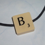 Scrabble Bracelet Cord Vintage Letters Initial Swarovski Heart