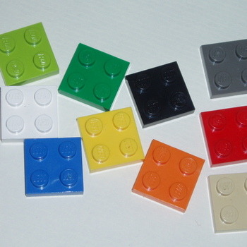 Lego Earrings 2x2 Plate Drop Sterling Geek Retro Swarovski