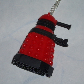 Dr Who Figure Pendant Dalek Red Drone Army Builder
