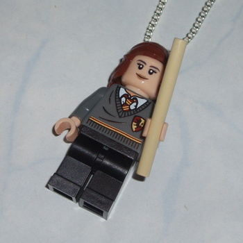 Lego MiniFigure Pendant Hermione Harry Potter Griffindor Wand