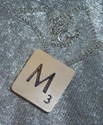 Scrabble Pendant Necklace All Letters Initial Tile Personalised