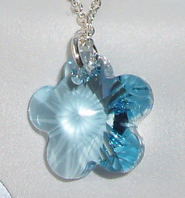 Swarovski Crystal Pendant Christening Baptism Heart Cross Flower