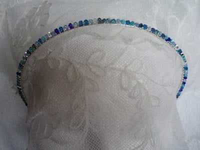 Headbands Plain Swarovski Crystal Bridesmaid Flower Girl