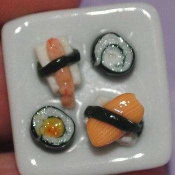 Sushi Ring Individual Pieces Unique Handmade