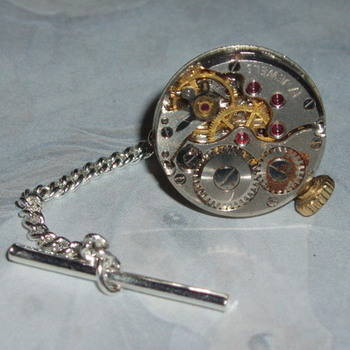 Steampunk Tie Pin Vintage Ladies Watch Movement