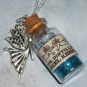 Glitter Bottle Pendant PixieAngel Charm