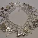 50 Shades Of Grey Charm Bracelet Loaded Charms Handmade