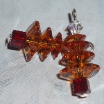 swarovski christmas tree earrings topaz swarovski christmas tree earrings topaz