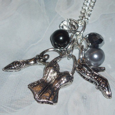 50 Shades Grey Listen Inner Goddess Cluster Charm Necklace