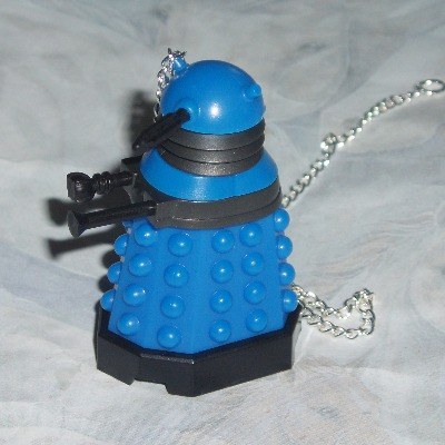 Dr Who Figure Pendant Dalek Blue Strategist