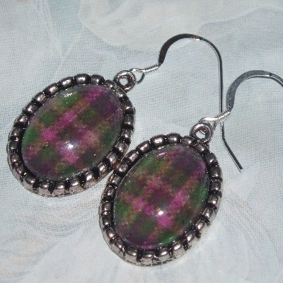 Tartan Earrings Plaid Scotland Scottish Clan
