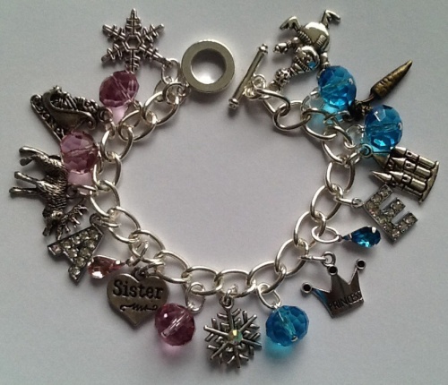 Frozen Inspired Charm Bracelet Handmade